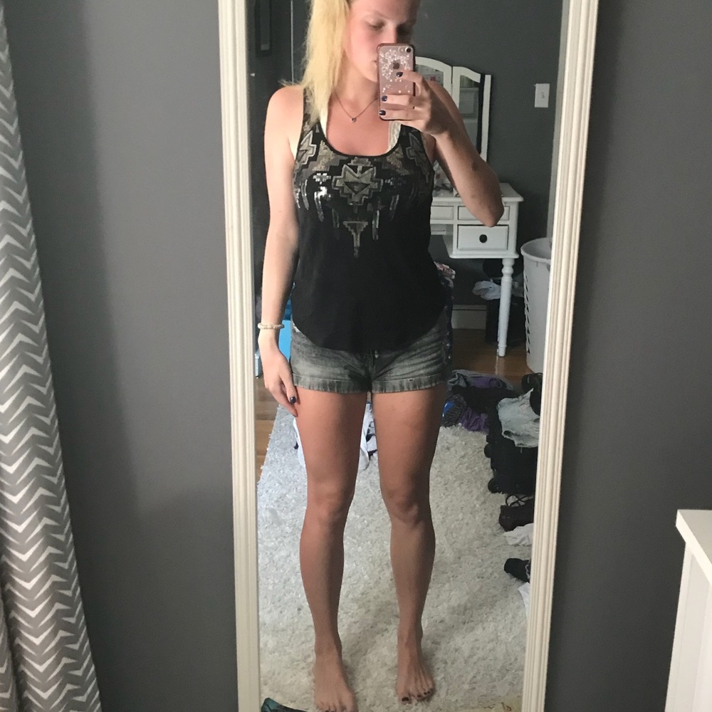 sequin tank